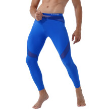 Mens Casual Breathable Mid Waist Yoga Running Leggings Sheer Mesh Fitness Skinny Pants Patchwork Workout Sports Trousers