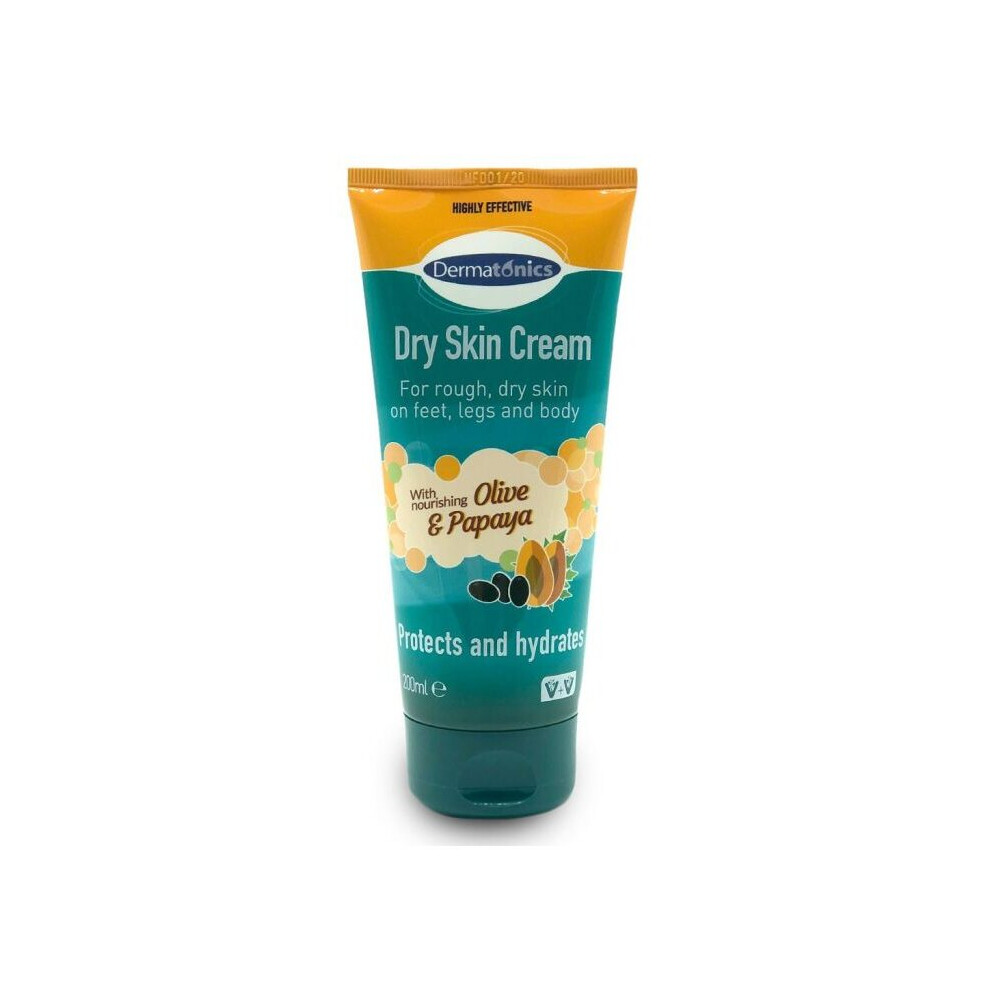 Dermatonics Dry Skin Cream With Nourishing Olive And Papaya 200ml