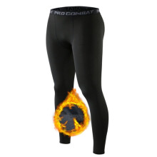 Men's Fleece Lined Leggings Stretchy Cycling Pants Winter Warm Tights Outdoor Athletic Sport Tights Hiking Running Pants MXMA