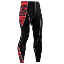 Mens Compression Pants 3D Print Quick Dry Skinny Leggings Tights Fitness MMA Pants Stitching Tousers