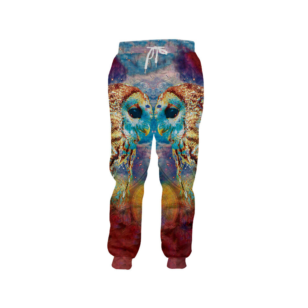 Unisex Hip Hop 3D Printed Service Oringial Colored Owl Plus Size Sweatpantss-image-OPC-PBQZGQH-NEW