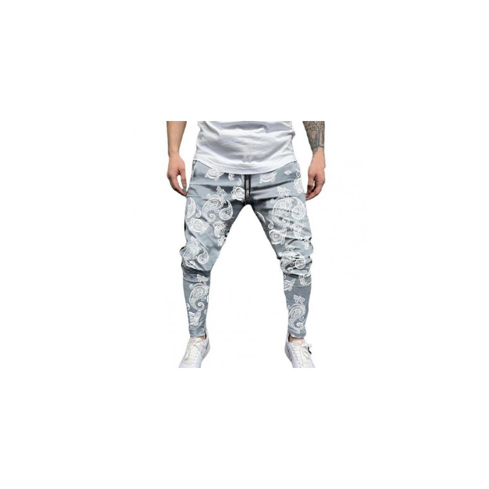 Men Trousers Vintage Print Hip-hop Mid Waist Drawstring Autumn Hip Hop Harem Joggers Pants Pencil Pants pantalones hombre ?????-image-OPC-PBQZGZG-NEW