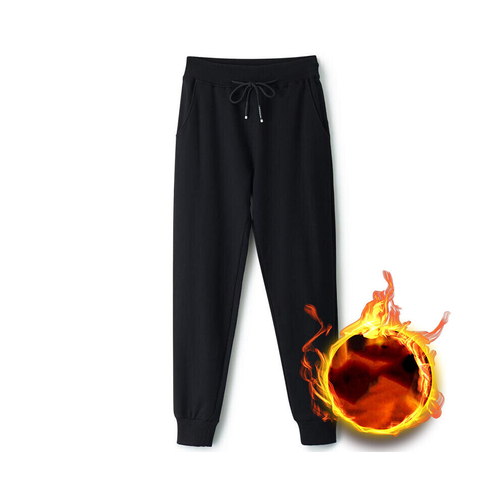 Men Sweatpants Handsome S-5XL Harajuku Thicker Drawstring Bundle Feet Knitted Winter Warm Casual Elasticity Soft-image-OPC-PBQZH9F-NEW