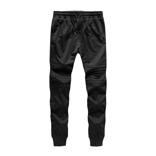 Mens Skinny Joggers Sweatpants High Hip Hop Pants with Leg Pleated Cotton Trousers Man Clothing on OnBuy