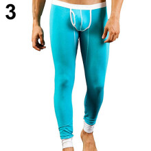 Men's Sexy U Convex Pouch Skinny Long Pants Thermal Underwear Leggings