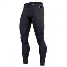 Gym Leggings High Waist Solid High Elastic Compression Pants Bottoms Skinny Quick Drying Training Trousers Male Clothing