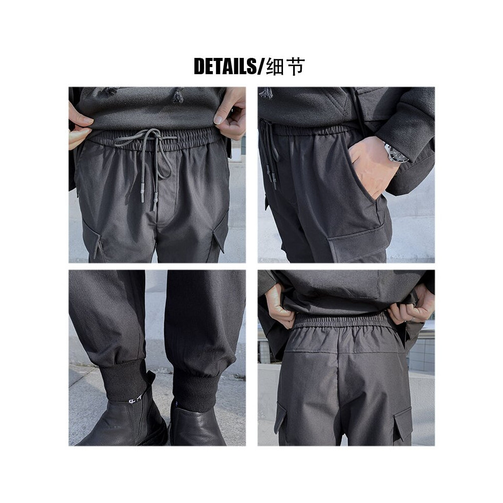 Men's Japanese Techwear Cargo Pants Joggers Harajuku Streetwear Casual  Trousers