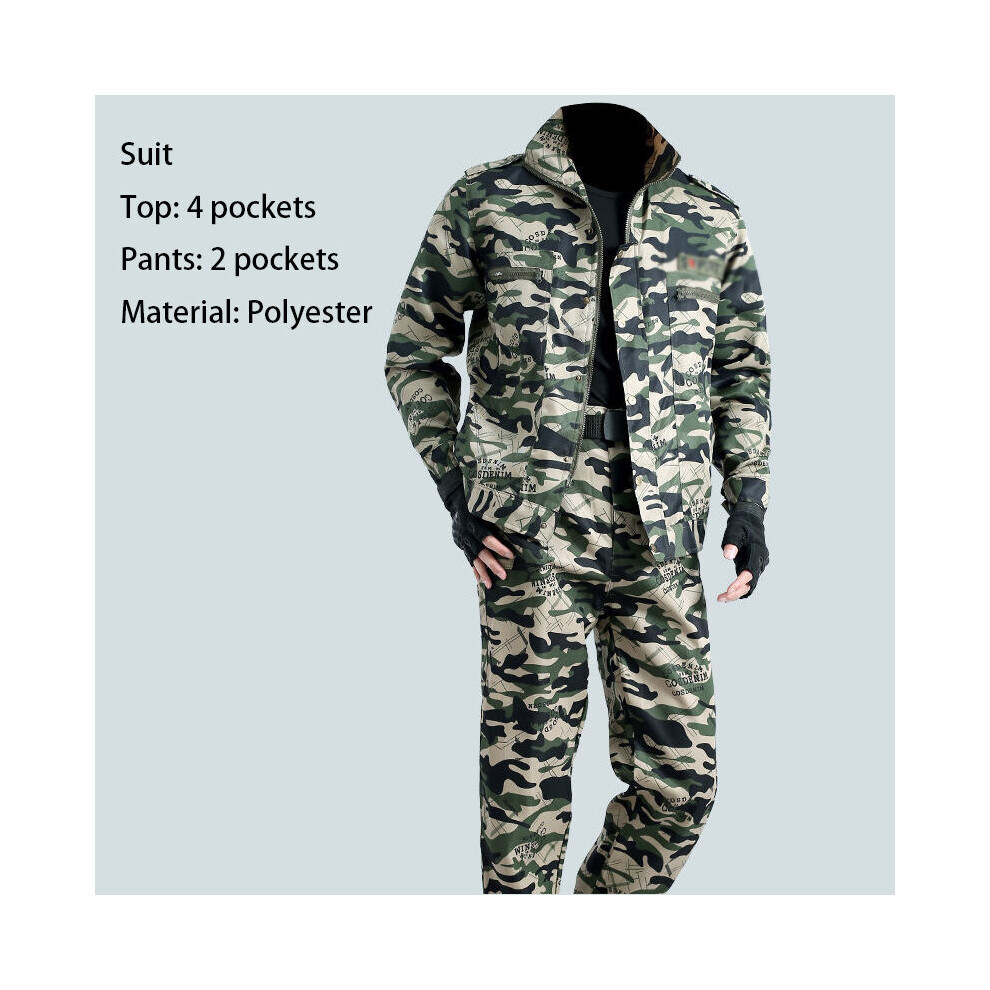 Outdoor Camouflage Suit Welder Wear-Resistant Overalls Spring And Autumn Men's Labor Protection Suit 885657789740