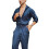 Men? s Jumpsuit Solid Turn-Down Collar Long Sleeve Playsuits Romper for Boys Black/Dark ???? ??????? 3