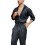 Men? s Jumpsuit Solid Turn-Down Collar Long Sleeve Playsuits Romper for Boys Black/Dark ???? ??????? 2