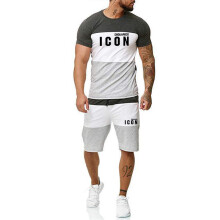 Summer Men's T-Shirt/Shorts/Suit Hip Hop Short Sleeve 2 Piece Outfit Tracksuit Set