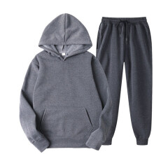 Two Piece Set Casual Fleece Tracksuit Women Winter Women's Sets Oversized Hooded Long Sleeve Hoodie Sport Pants Lady Suit