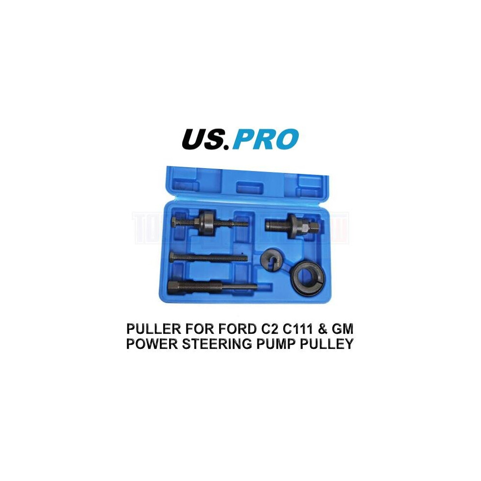 US PRO Tools Puller For Ford Power Steering Pump Pulley C2 C111 & GM 5460