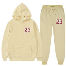 2 Pieces Set Men?s Suits Solid Sets Women Sweatshirts Sweatpants Tracksuit Hoodies Spring Autumn Fleece Hooded Pullover