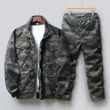 Working men's labor wear-resistant camouflage uniforms military training uniforms jacket pants tooling loose tactical tracksuits