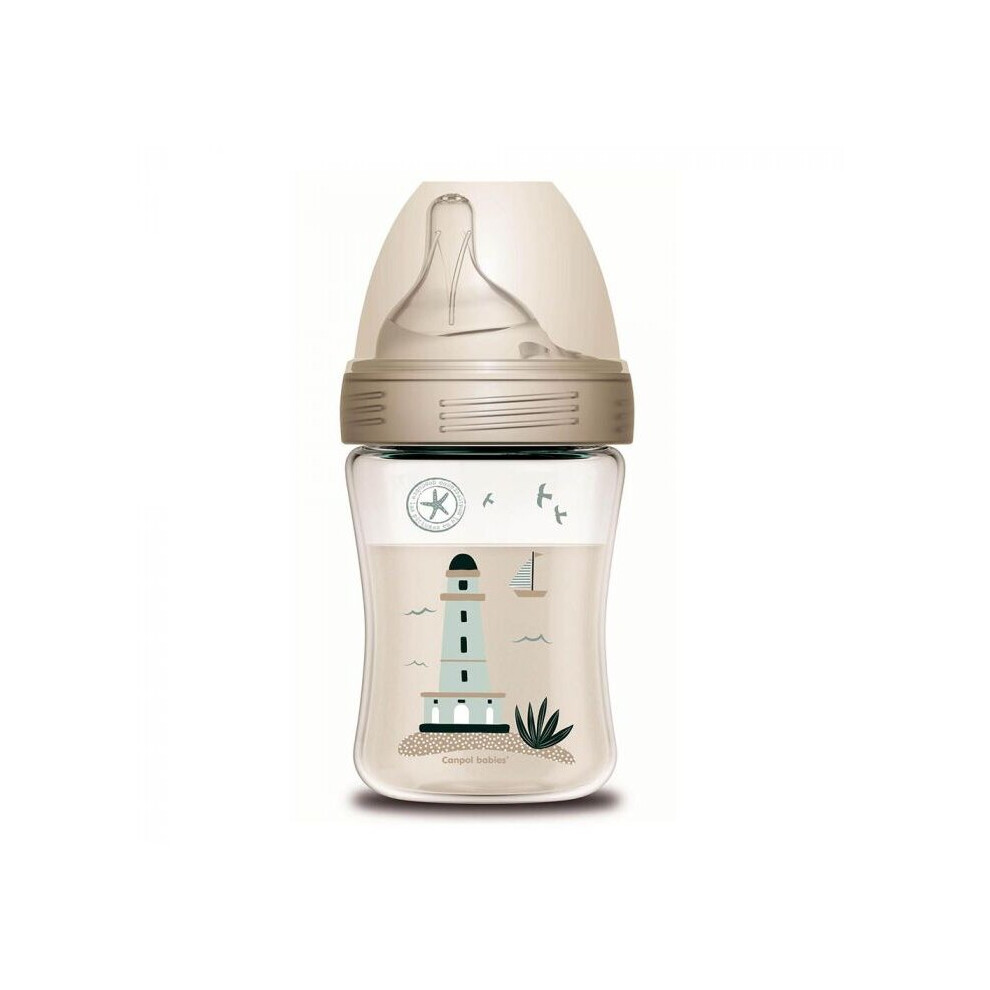 Canpol Babies Haberman Anti-Colic Baby Bottle 260 Ml 1/098 Beige