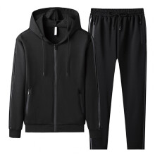 1 Set Autumn Winter Hoodie Pants Solid Two Pieces Set Drawstring Long Sleeve Coldproof Sweatshirt Sweatpants Streetwear