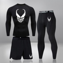 Men Running 3 Pcs Mens Set Sportswear Suit For Soccer Gym Fitness Men T-Shirts+Shorts Sets Short Sleeve Sports Sport Shirt