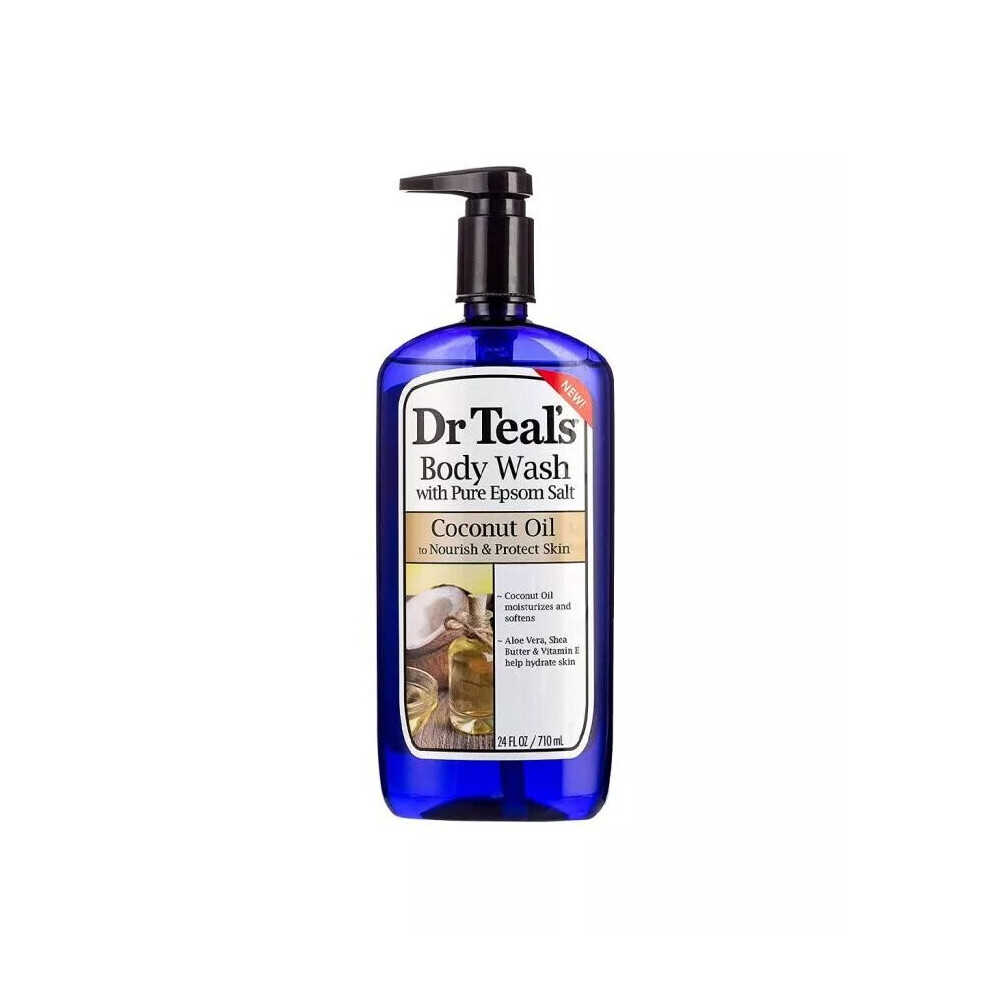 Dr Teal's Pure Epsom Salt Body Wash Coconut Oil 710 mL