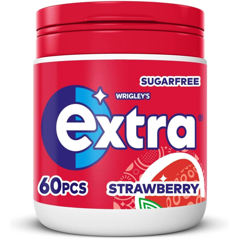 (Pack Of  24) Extra Strawberry Flavour Sugarfree Bottle 60 Pcs