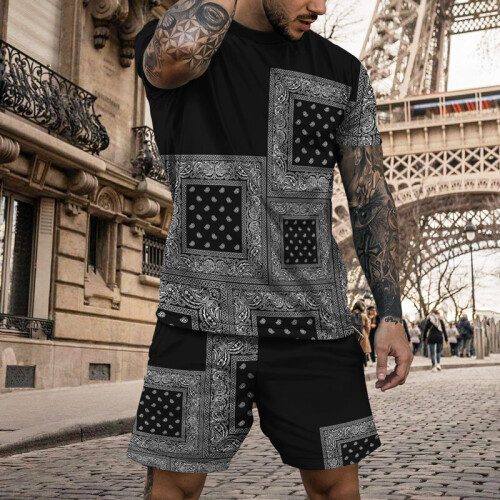 Shorts and t shirt cheap tracksuit mens