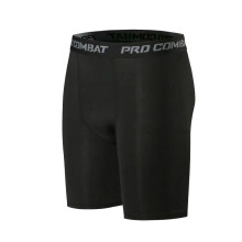 Men Compression Base Layer Running Tight Shorts Sport 3/4 Cropped Pant Leggings Gym Basketball Fitness Exercise Cycling Trousers