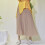 Womens Pleated Midi Long Skirt 3
