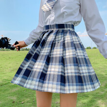 Plaid Women Pleated Skirt Preppy Style High Waist Student School Tennis Skirts A Line Mini Skirts Girls Dance Skirt
