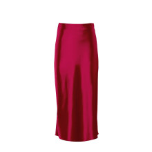 Women'S Long Skirts High Waist Satin Slim Fit Temperament Casual Drape Solid Multiple Colors Ladies Clothes