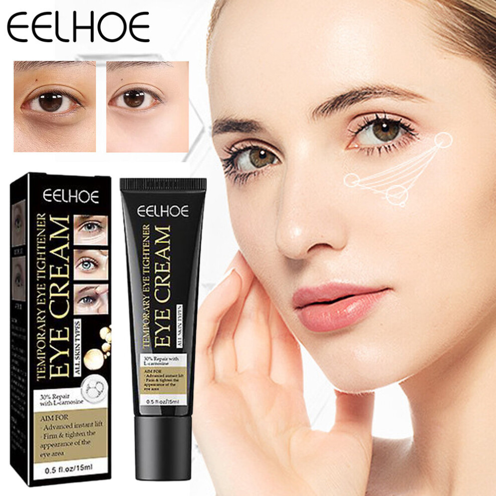 (1PC) 15ml Temporary Eye Firming Eye Cream Tighten Relief Wrinkles Dark Circles Eye Bags