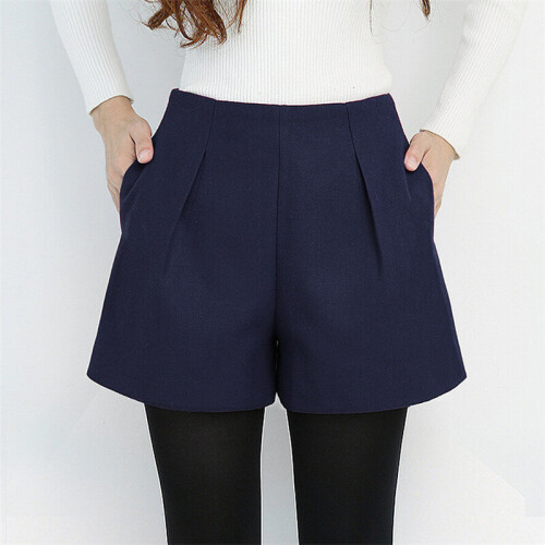Winter wool shorts womens outlet
