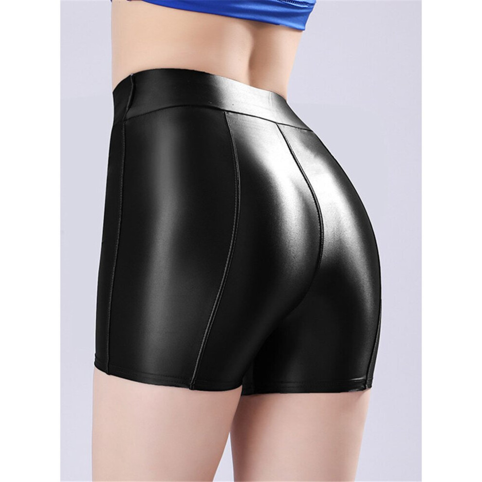 Wet Look Bike Shorts - Black – Blockout Clothing