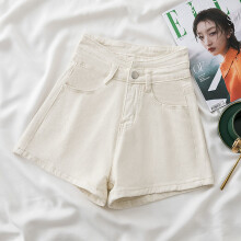 Women Denim Shorts Solid Retro Slender Classic S-3XL Teenagers Girls Soft High Waist Elasticity Females All-match