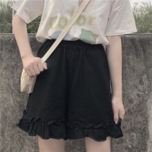 Lolita Shorts Summer Lovely Girls Japanese Style Ruffles Sweet Shorts Students Elastic Waist Women Short Trousers