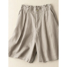 Vintage Solid Overalls Women Summer Pants Casual Button Wide Leg Trousers Female Pockets Pantalon Palazzo Oversized