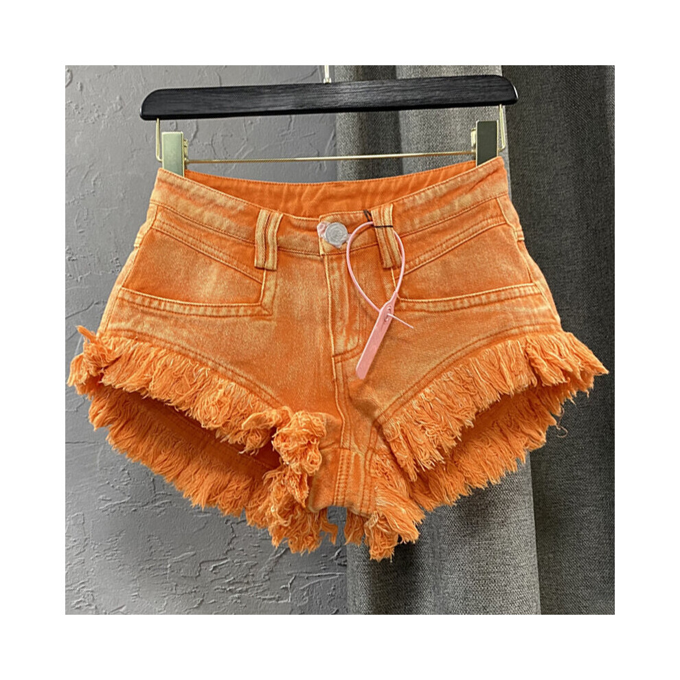 Summer Women's Shorts High Waist Solid Loose Wide Leg Tassel Denim Pants Female Streetwear 17A382-image-OPC-PBR2RTK-NEW