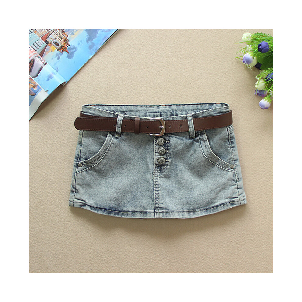 Summer Sexy Mini Skirt Women Single Buttons High Waist Denim Shorts Skirt A  Line Jean Skirts Outdoor Sex Skirt on OnBuy