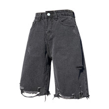 F GIRLS Shorts Women High Street Ripped Retro Harajuku Teens Vintage Style All-match Stylish Leisure Daily