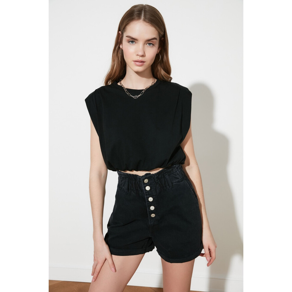 Front Buttoned Denim Shorts Season Size 34-42 Daily Comfortable Use 100% Cotton-image-OPC-PBR2WC5-NEW