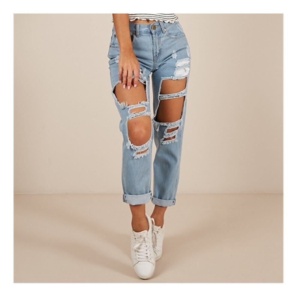 Hole ripped hot sale jeans