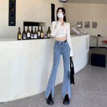 Female Clothing Vintage Clothes Flare Jeans Woman Streetwear Pant Jeans Women Women's Pants Y2k High Waist