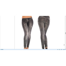 Womens Fitness Leggings Skinny High Waist Pants Ladies Denim Stretchy Pencil Pants Summer