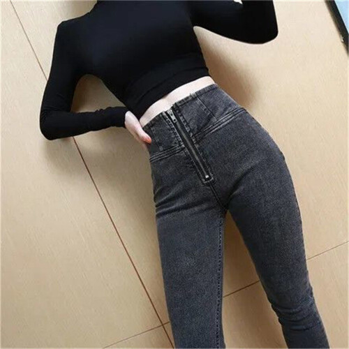 Sexy Butt Jeans Pull On High Waist Jeans Women Skinny Push Up Jeans Female Street Slim 2060