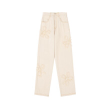 flower jeans women's overalls women's trousers sexy waist loose casual trousers Y2K street cargo pants