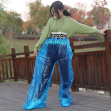 5pcs/lot One Time Use Shoes Packed Longer PVC Trousers Waterproof Bike Water Proof Trousers