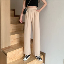 Casual Pants Women Candy Young Girls Style Elastic Waist Students Ulzzang Loose Trousers All-match Lady Ins