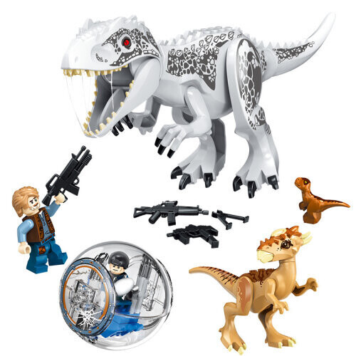 Large Dinosaur Figure Big Size Indominus T Rex Blocks Lego Toys on