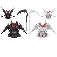 Superhero series Hell Batman black and white combination building block figurine toys