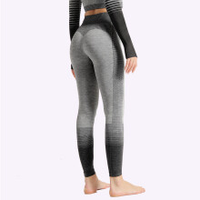 K Stripe Quick Drying Fitness Pants For Women Knitted High Elastic Tight Sports Hip Lifting Yoga Pants