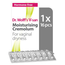 Dr. Wolff's V-san Moisturising Cremolum 1x 16pcs for Vaginal Dryness